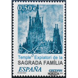 2002 Espagne 3492 Gaudí  **MNH TTB Très Beau  (Yvert&Tellier) 